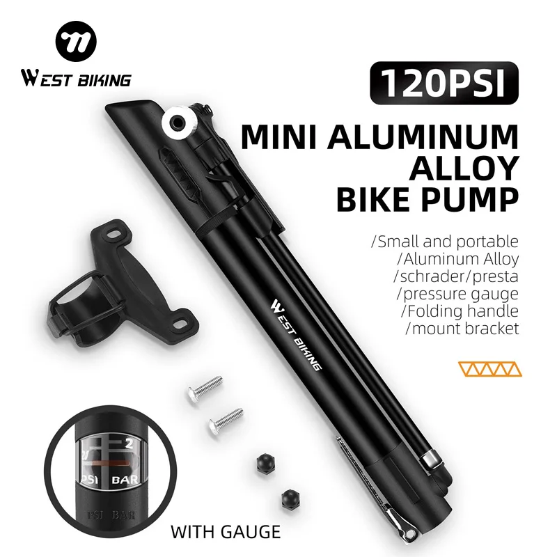�y�Z�[�����zWest Biking-�~�j�|�[�^�u���o�C�N�|���v,Schrader Presta�o���u�p�n���h�|���v,�T�C�N�����O�^�C��,mtb,120 psi