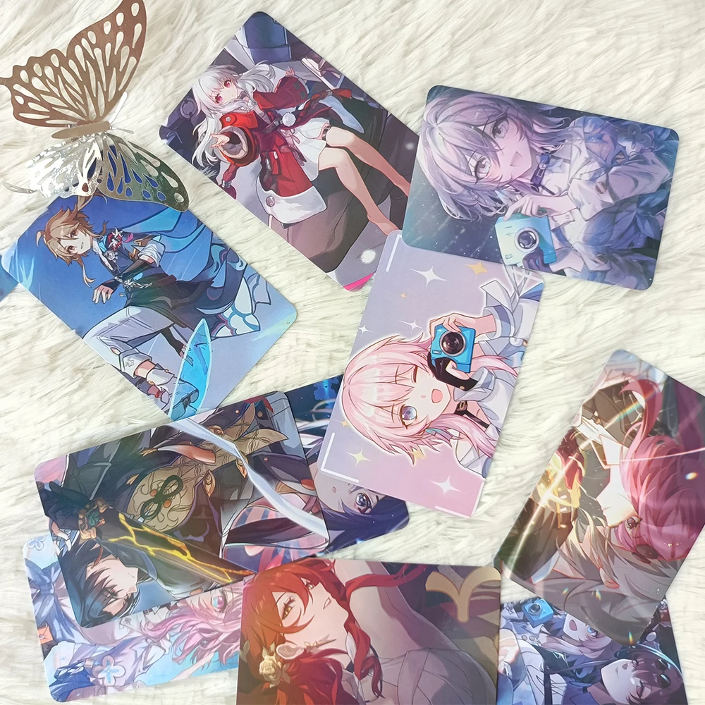 Honkai Star Rail Cards Laser Lomo HD Photo Game Collecting Card For Fans Children Gift 50PCS/Set