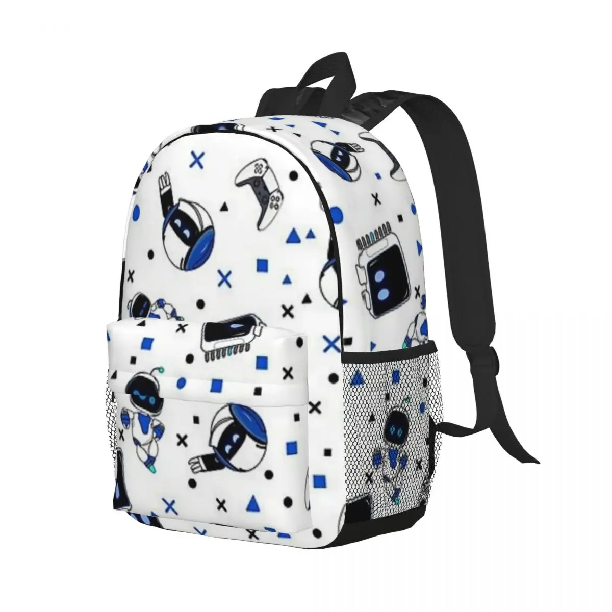 Mochila escolar de astrobot e amigos para crianças, mochila escolar infantil para meninos e meninas, na moda