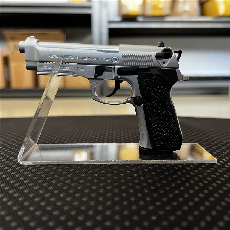 Mini pistola pistola portachiavi pistola modello in miniatura espositore Stand decorazione Desktop di casa trasparente acrilico trasparente Rack
