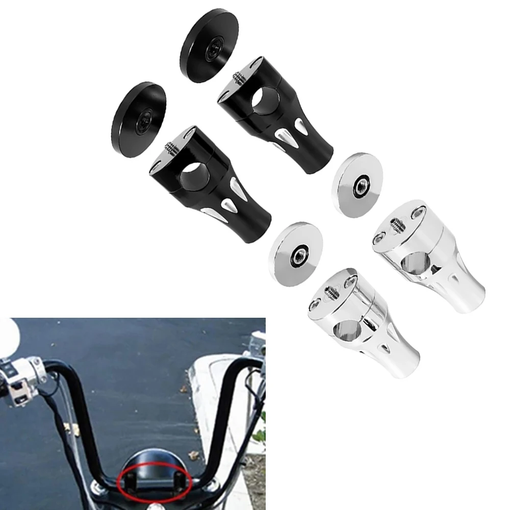 2pcs 4.1*2.0IN Handle Bar Riser Mount Clamps 25mm Universal Fit for 2.5CM/1.0IN Handlebars on Motocycle