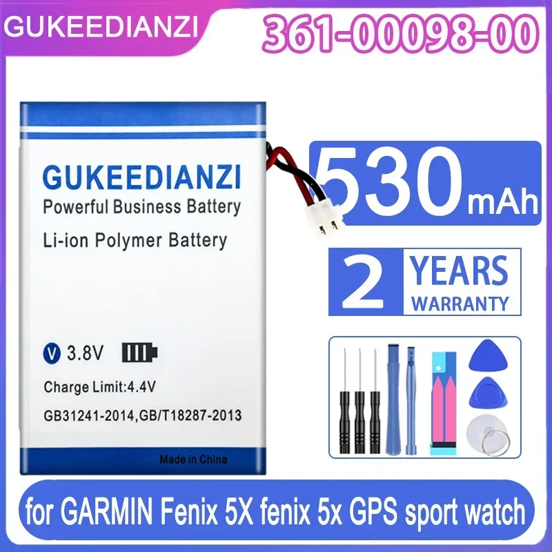 

Watch Battery 361-00098-00 High Compatibility For Garmin Fenix 5X Fenix 5x Gps Sport Watch 530mAh
