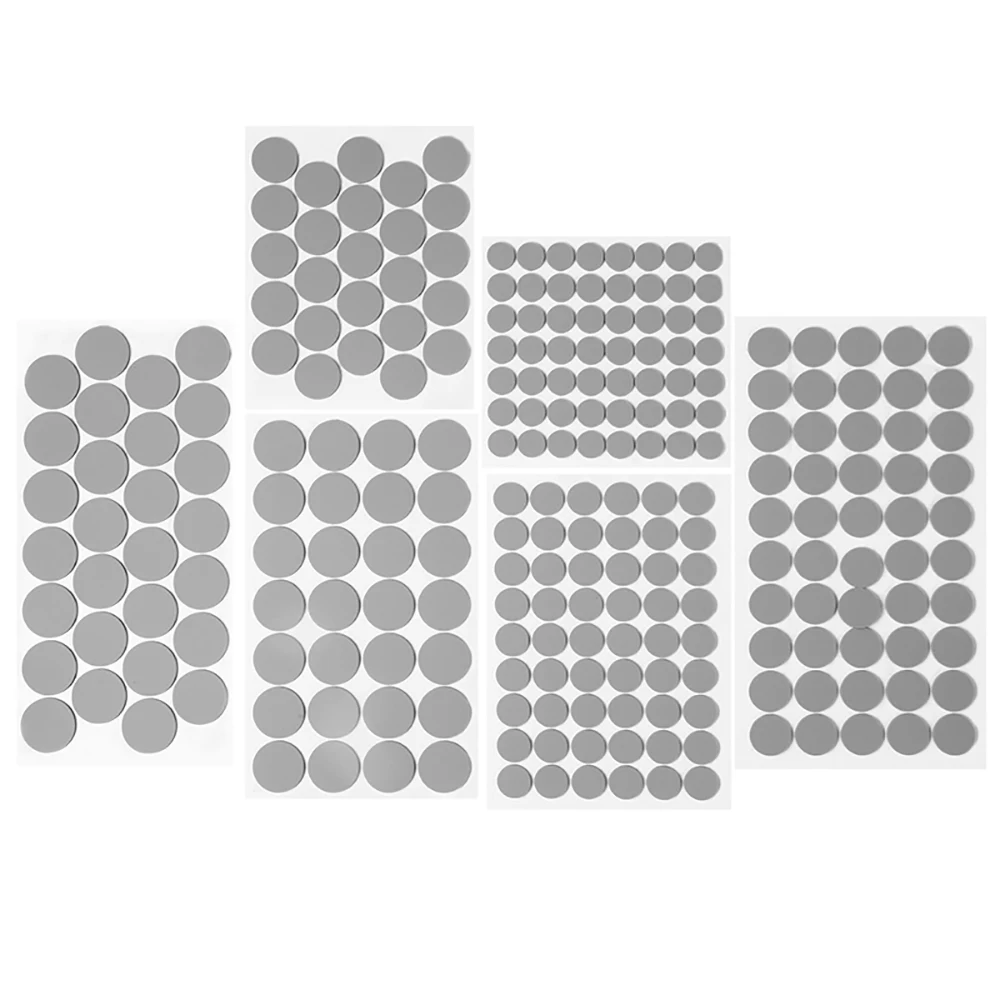 4mm-90mm Self-Adhesive Light Gray Silicone Gasket Thick 0.5/1/1.5/2/3mm Wearproof Shock Absorbing Seal Solid Round Silicone Pad