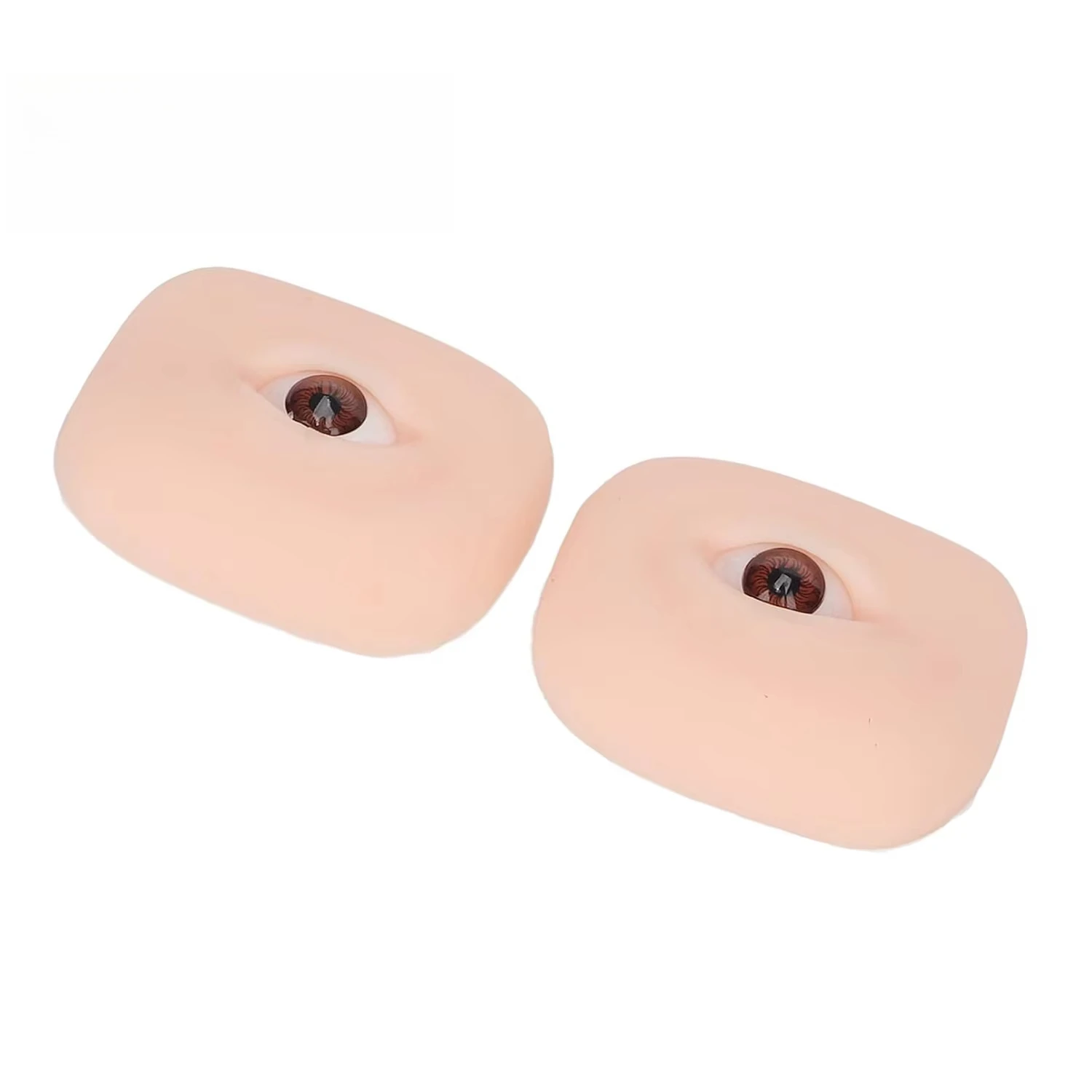 Soft Silicone 5D Eye Model, Flexible Makeup Perforation Suture Practice Teaching Tool