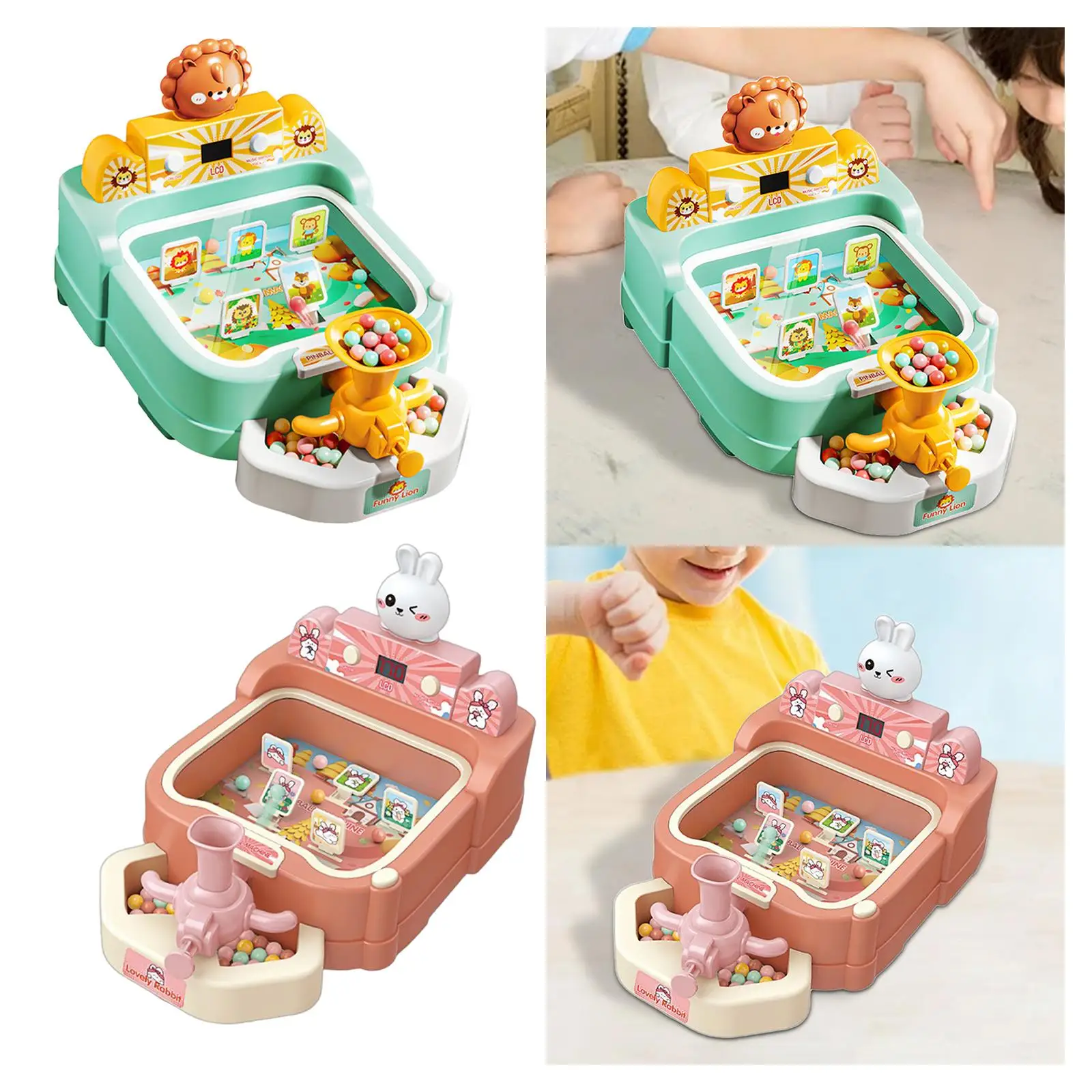 Children Pinball Machine Gifts Children Marbles Toy Portable Pinball Toys for Living Room Apartments Home Festival Boys Girls