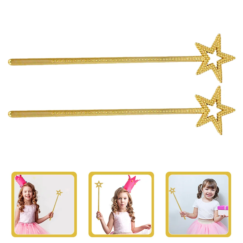 2Pcs Star Fairy Wands Shiny Party Performance Props Angel Cosplay Accessories Fairy Wand Star Wand Kids Party Favors