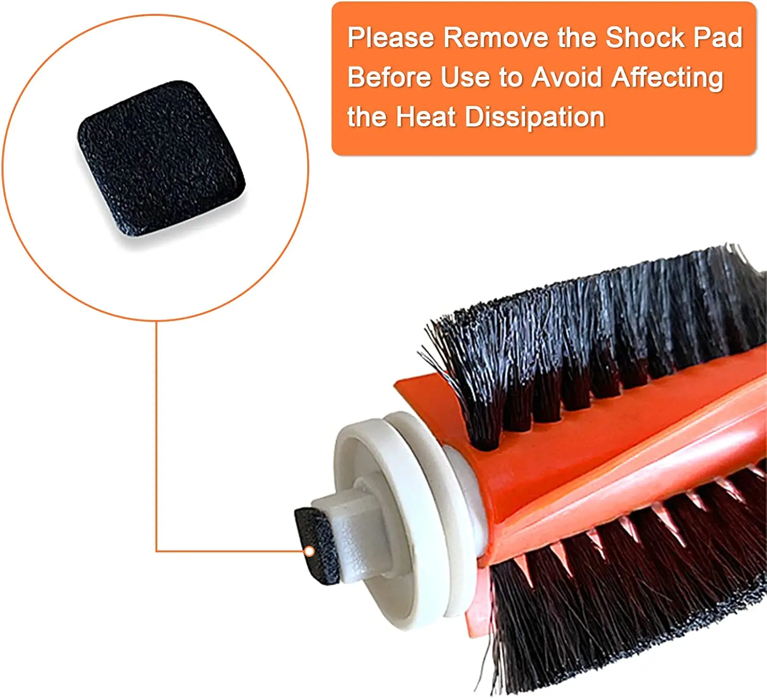 แปรงปัดหลักด้านข้างสำหรับ XiaoMi 1 1S Roborock S50 S5 S6 E3บริสุทธิ์ชิ้นส่วนที่ดูดฝุ่นล้างทำความสะอาดได้ผ้าม็อบที่กรองได้