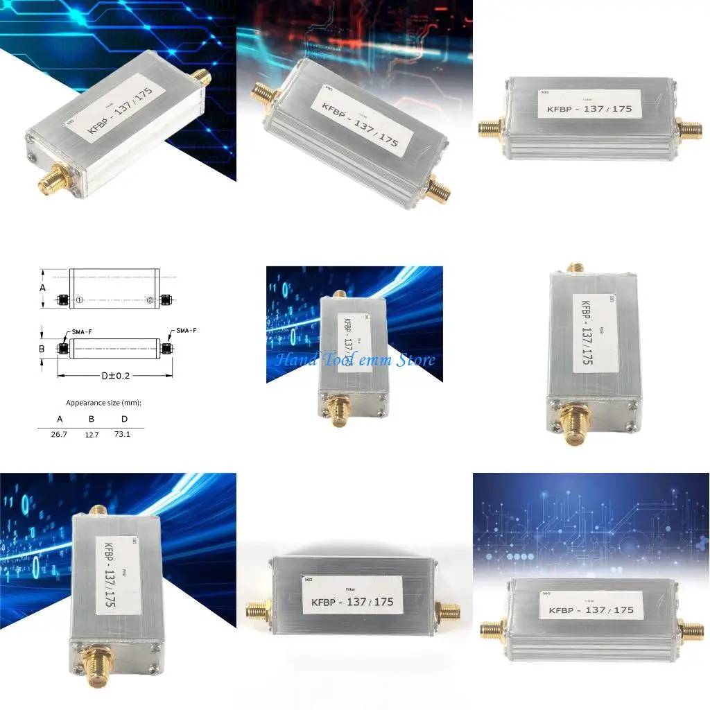 

H37F VHF -полосовый фильтр Улучшенное качество сигнала для четкой связи для радио