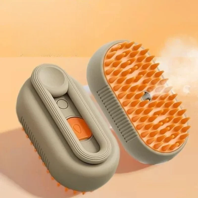 

Steam Brush Cat Vaporizer Electric Spray Cat HairBrush 3 in1 Dog Steamer Brush for Massage Pet Grooming Steam Brush for Cats