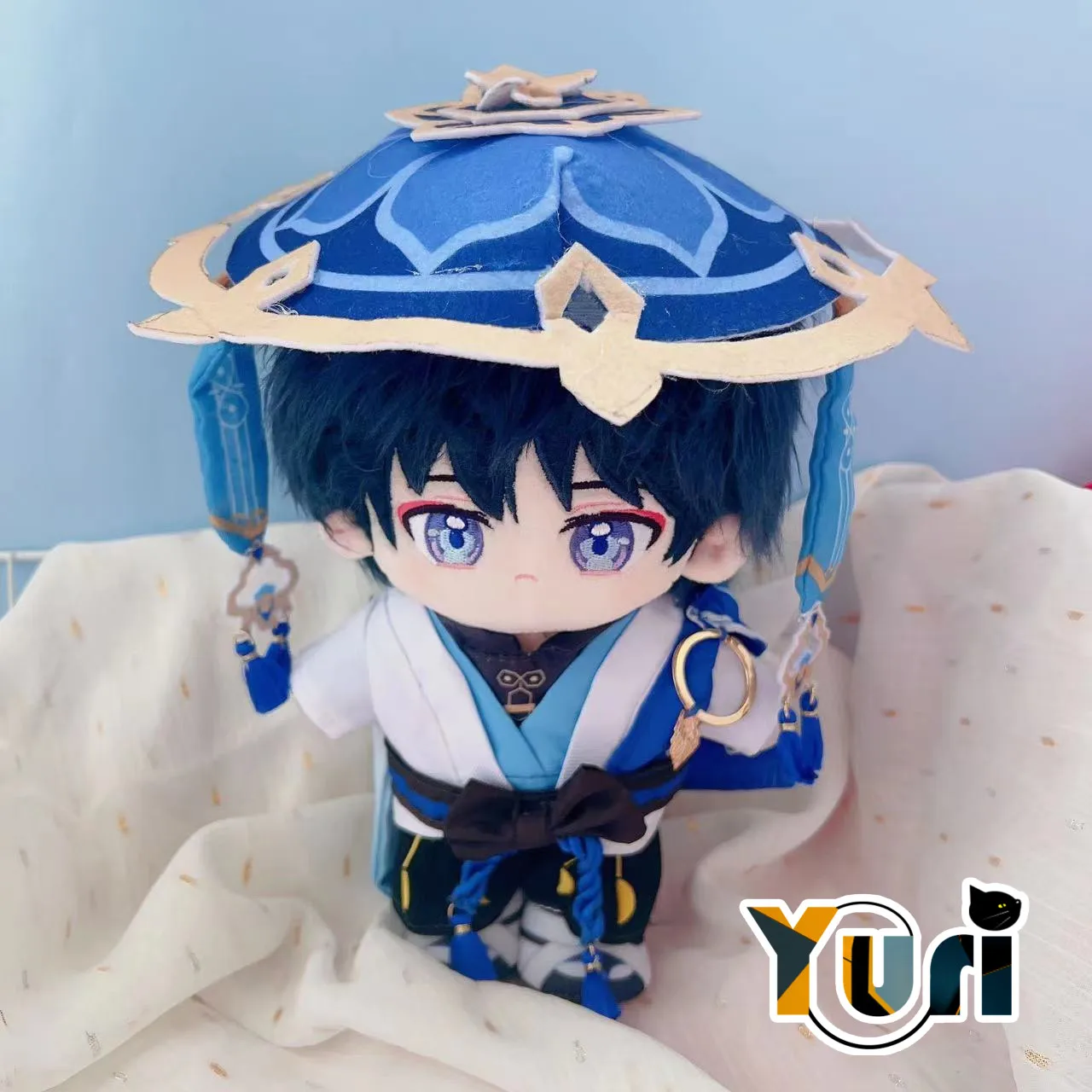 

New Genshin Impact Kunikuzushi Scaramouche Wanderer 20cm Plush Doll Change Clothes Outfit Toy Soft Cosplay Fan Gift C Sha