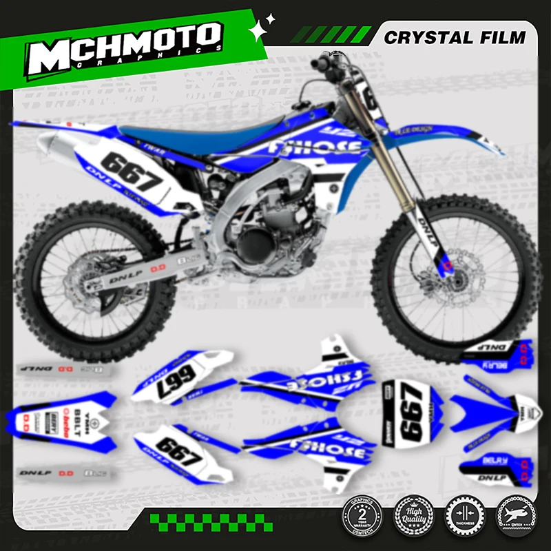 

MCHMFG Custom Team Motorcycle Graphics Decal Stickers Kits For YAMAHA 2010 2011 2012 2013 YZF450 YZ450F