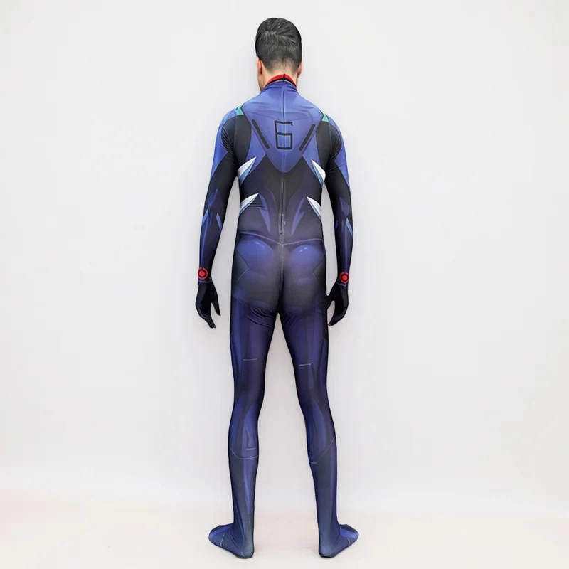 ♥ Nuevo Disfraz de Halloween 2026, Cosplay de Kaworu Nagisa y Shinji 3.0, Traje de Superhéroe Zentai para Adultos, Mono para Fiesta ★ ★ ★