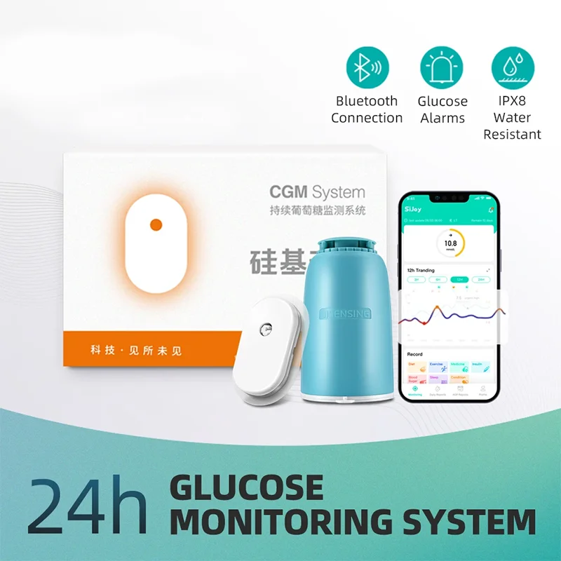 

CGM Continuous Blood Glucose Monitoring System 24 Hours Real-Time Monitoreo Diabetes Sensor Health Detection