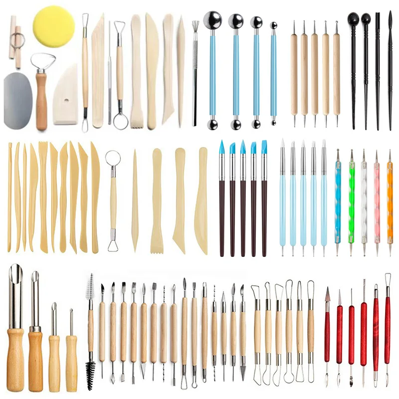 ALL Air Dry Clay Tools Accessories Polymer Clays Tools Set for Sculpting Shaping Modling Repairing Ceramic DIY Arts Craft Kiln