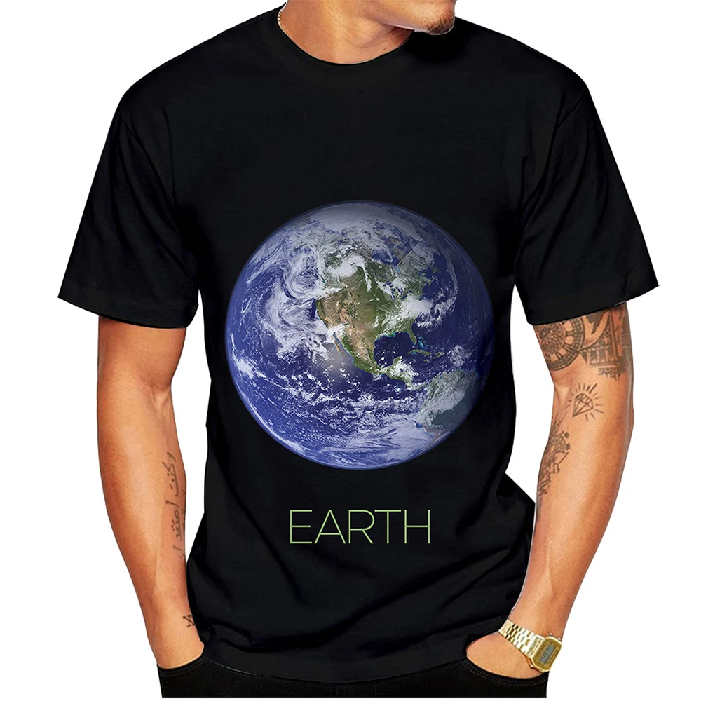 New Earth Galaxy Planet T Shirt 3D Print Men Woman Streetwear Short Sleeves T-Shirts Oversized Harajuku Kids Tops Tees Clothing