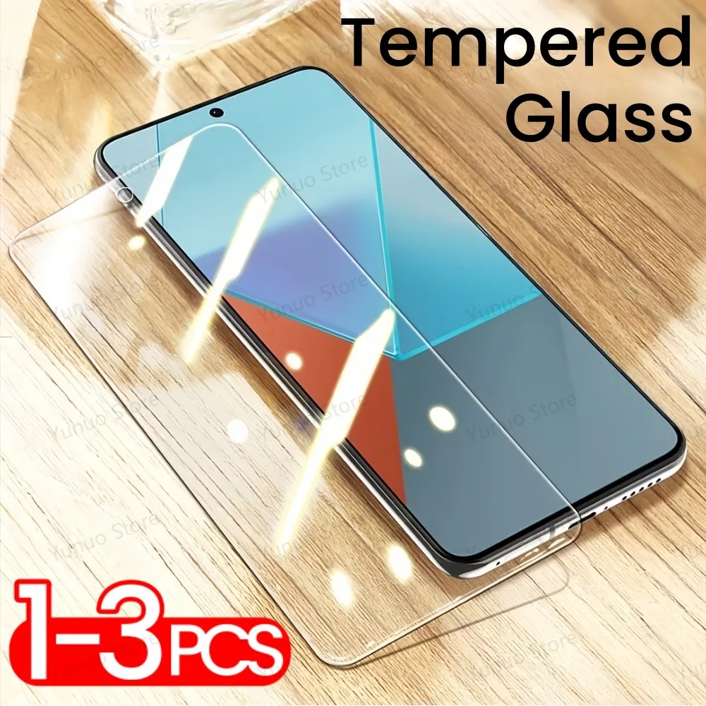 1-3PCS Screen Protector For Redmi Note 13 Pro 12 11 Pro 11S Note 8 9 10 Pro 5G 4G Tempered Glass Protective Film Redmi Note13Pro