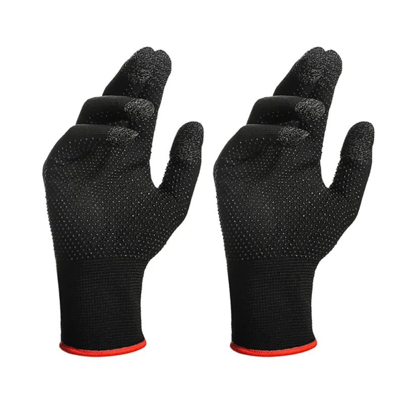 2Pcs Game Gloves for Sweat Proof Non-Scratch Sensitive Press Screen Gaming Finger Thumb Sleeve Gloves