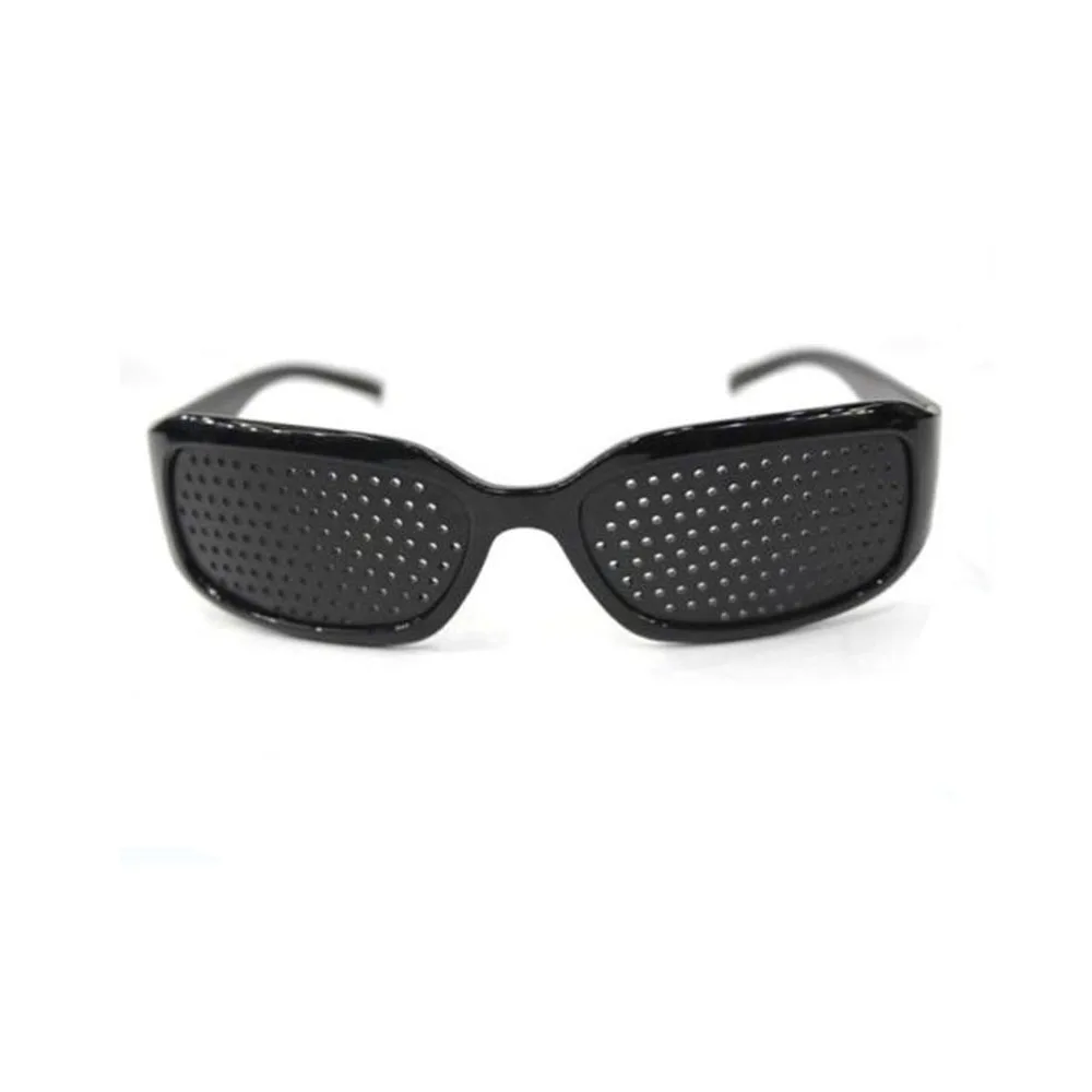 

Plastic Black Pin Hole Sunglasses Eye Exercise Eyesight Improve Vision Care Pinhole Glasses