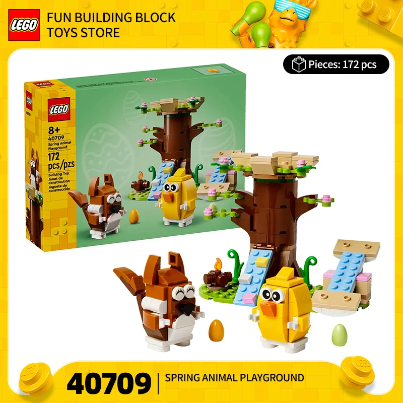 

Lego Creative Series 40709 40711, весенний парк животных, детская головоломка для мальчиков и девочек, сборка, строительные блоки, игрушка в подарок