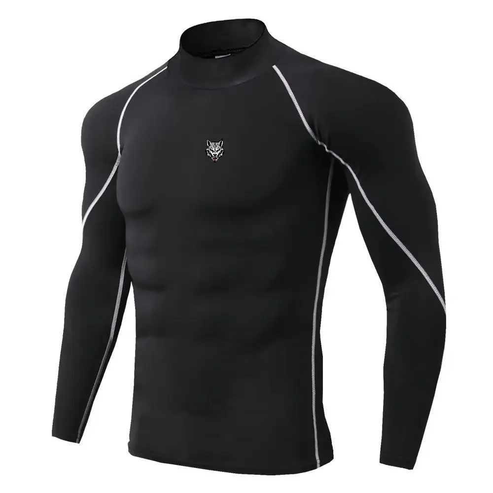 Men Sport T-shirt Quick Dry Bodybuilding Running Shirt Long Sleeve Compression Top Gym T Shirt Men Fitness Tight Men Underwear view 4