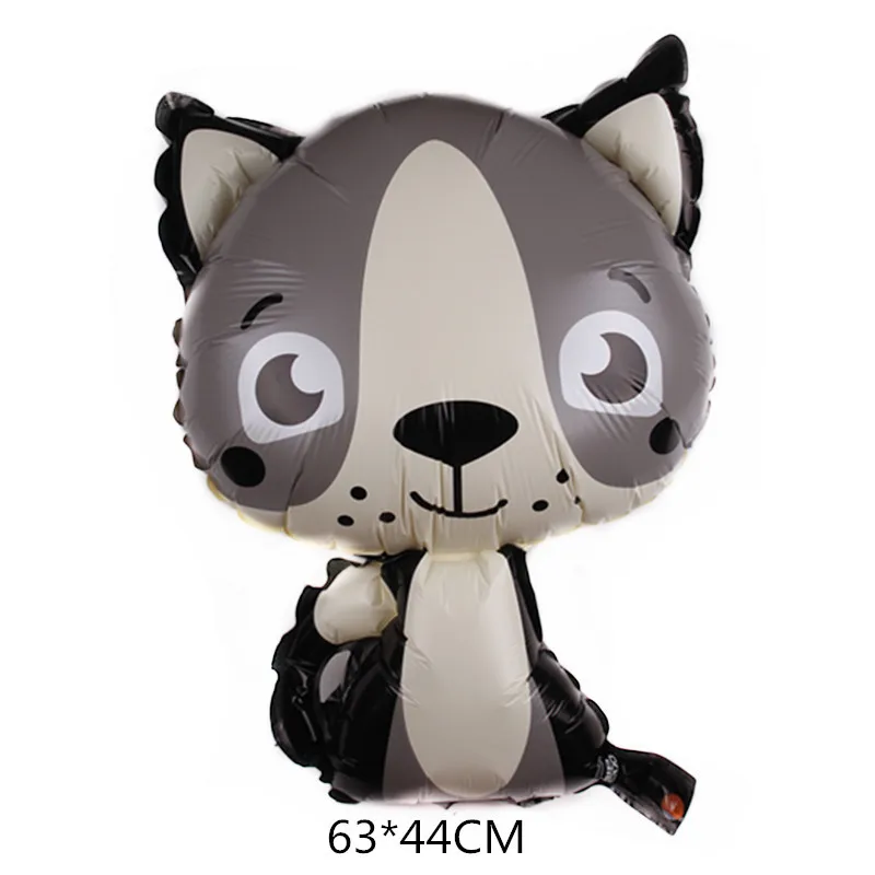 Cartoon Animal Aluminum Balloon Birthday Party Decorative Sea Lion Fox Penguin Panda Wholesale