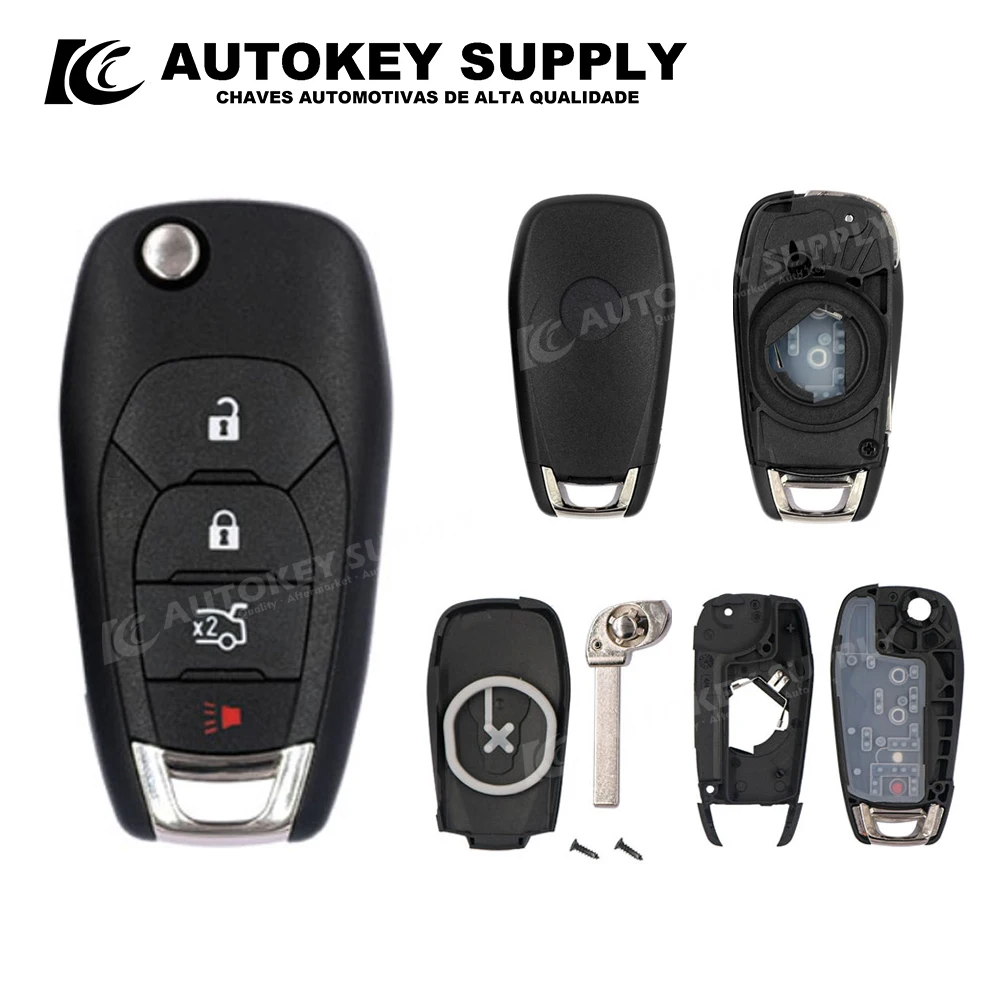 Folding Key Shell 3+1 Buttons  Autokey supply AKBKF129