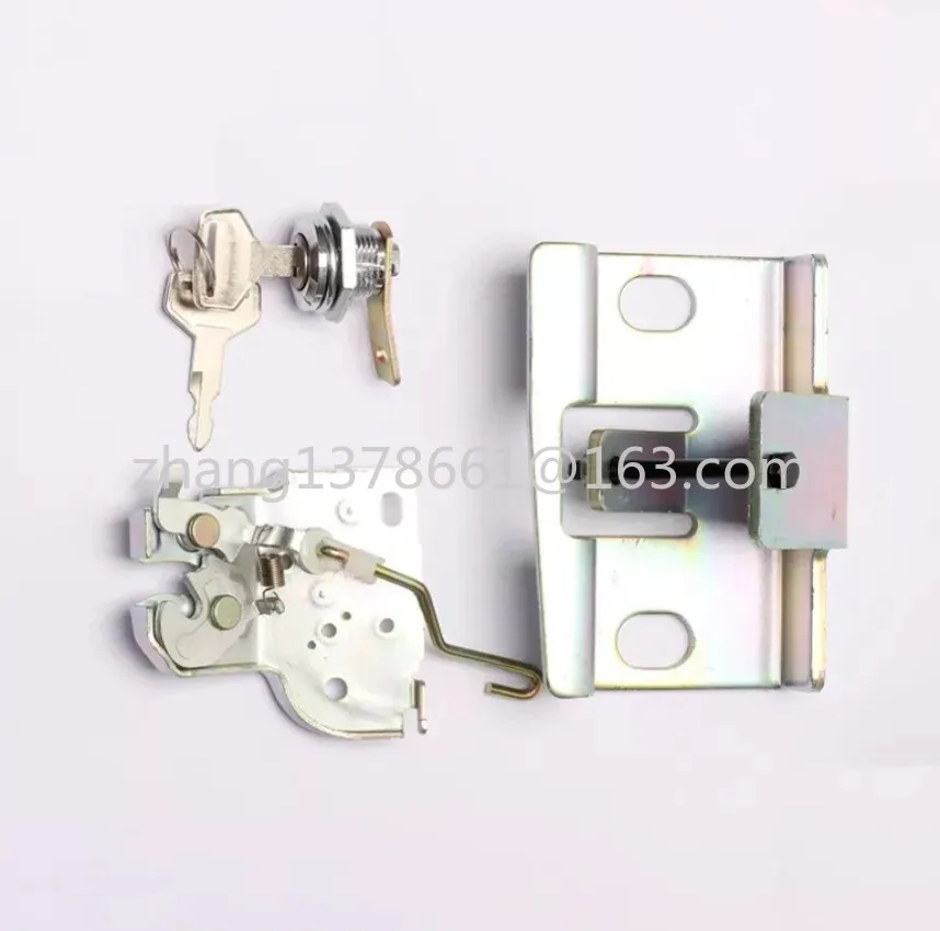 1 Juego de bloqueo de capó de excavadora, conjunto de bloqueo de cubierta trasera para Kobelco SK65/75-8