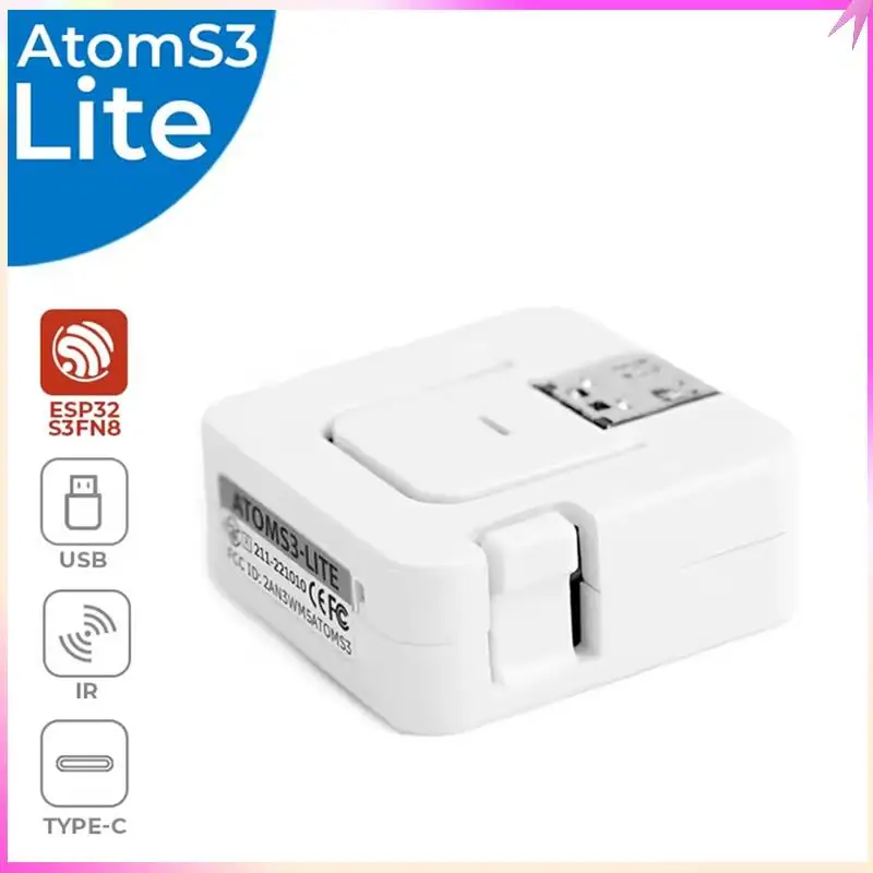 

B68C ATOMS3 Lite ESP32S3 Комплект разработки Iot, интеграция AI, беспроводное программирование для обучения и прототипирования