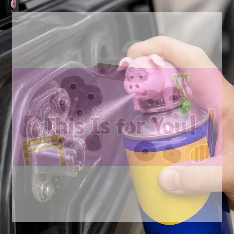 【MA】3D Printed Funny Pig Spray Nozzle Attachment Fits Multiple Common Aerosol Valves