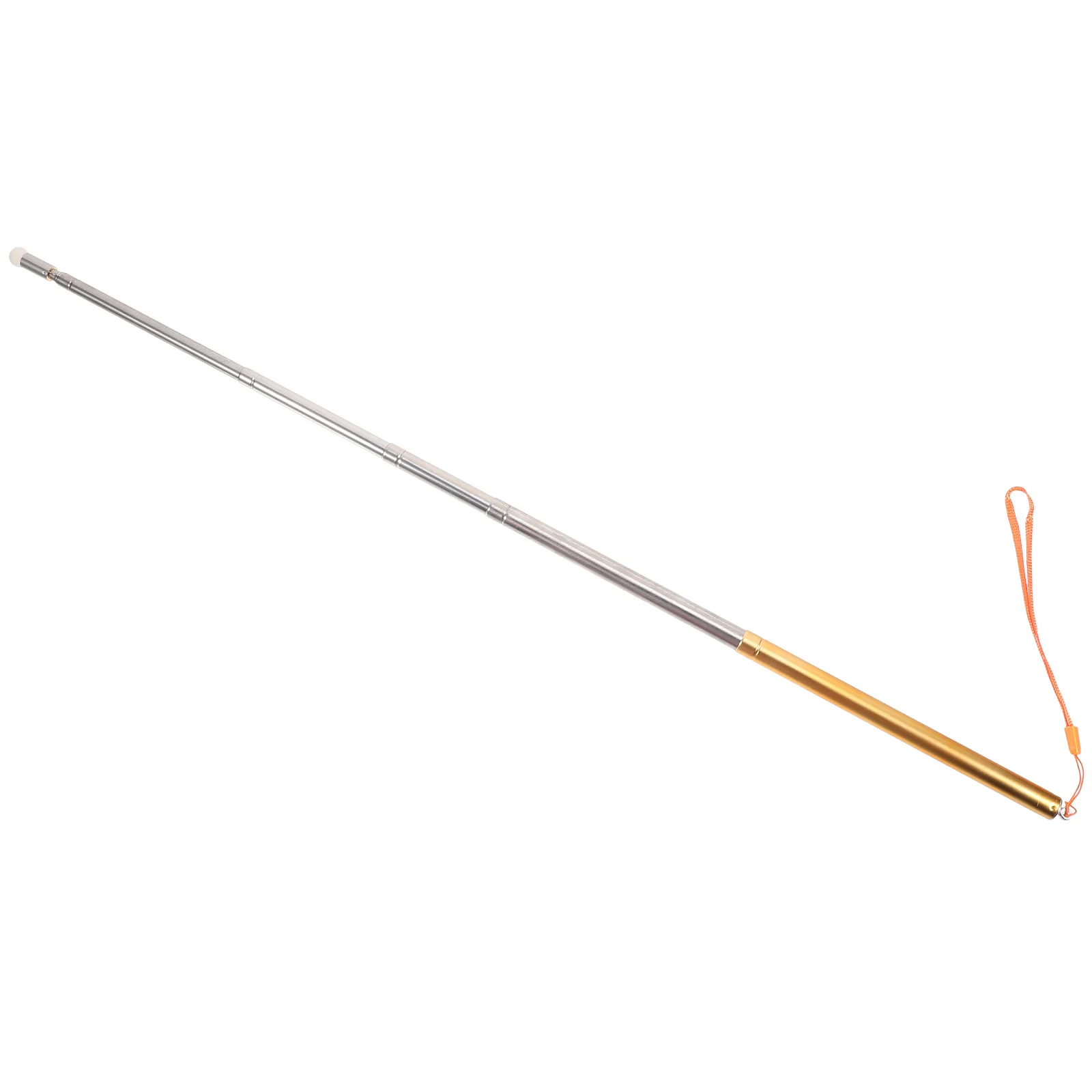 

Touch Control Teaching Rod Telescopic Stainless Steel Retractable Presenter Pen For Classroom Whiteboard Golden Soft Tip