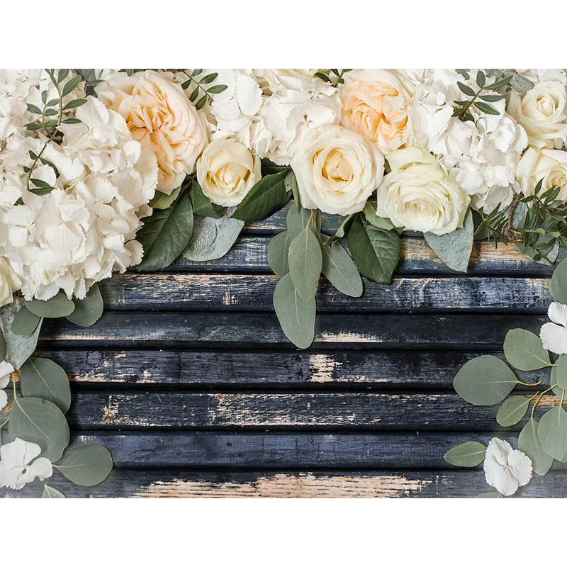 Fondos de fotografía de boda, telón de fondo de pared de flores rosas, decoración de cumpleaños, MGQ-02 fotográfico