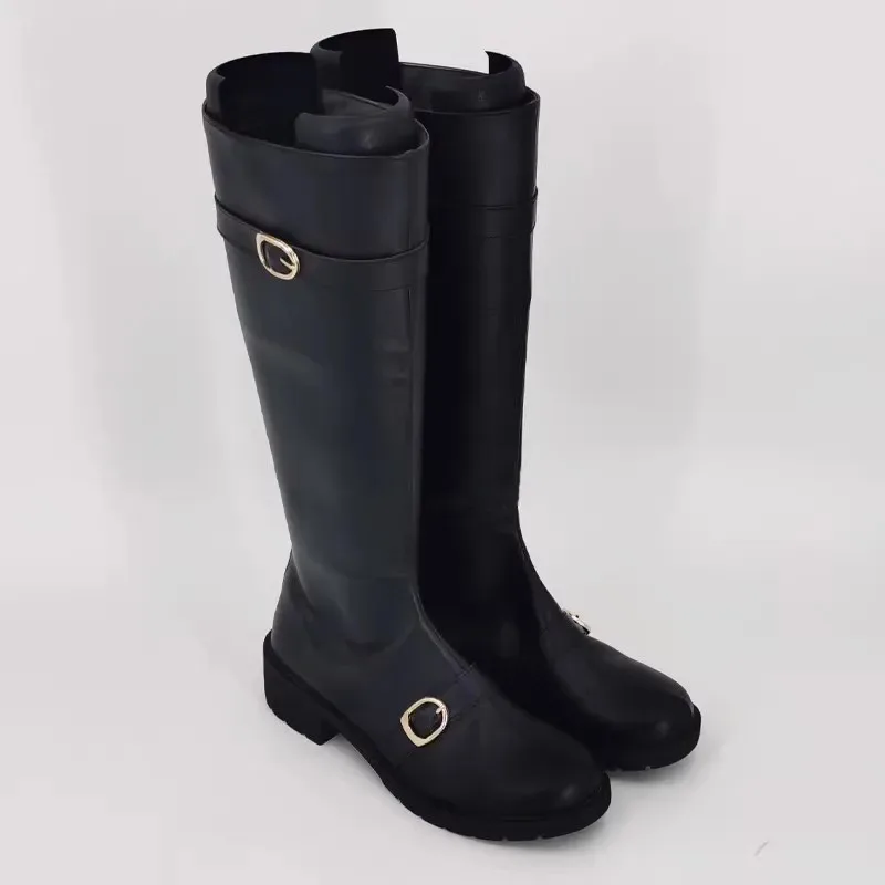 

DY20JP аниме Gintama Silver Soul Sakata Gintoki костюм для косплея обувь черные ботинки ручной работы25