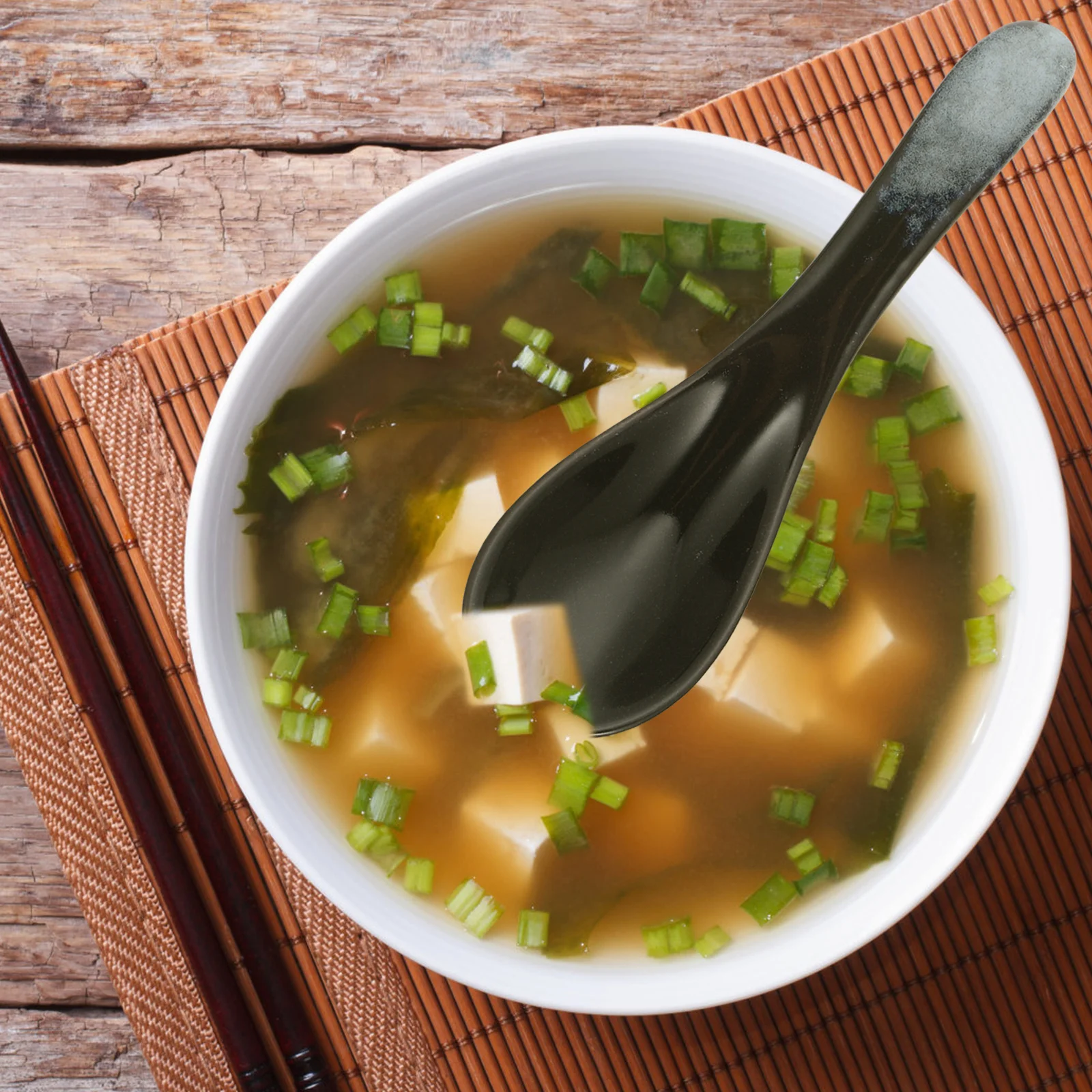 

4Pcs Marble Pattern Ceramic Spoon Small Soup Spoon for Home Portable Food Porridge Soup Tableware Ceramic Tablespoon