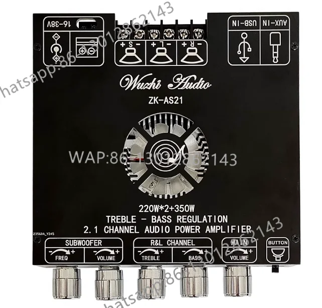 

AS21 2.1 channel TPA3255 Bluetooth digital power amplifier board module tone subwoofer 220W * 2 + 350W