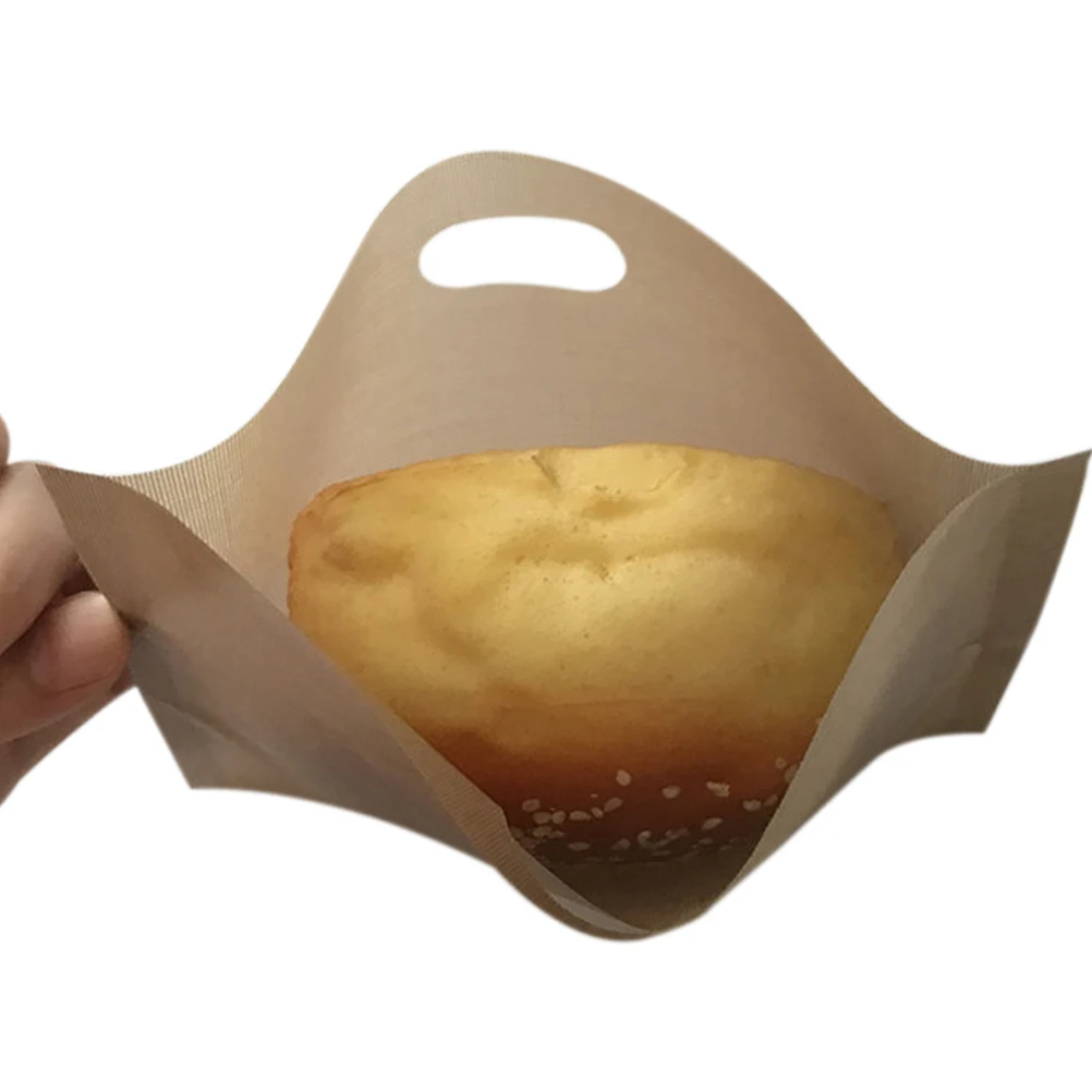 

4 pcs Non-Stick Silicone Bread Bags 16X16.5Cm Reusable Dishwasher Safe For Sandwiches Pizza Pastries Heat Resistant Kitchen