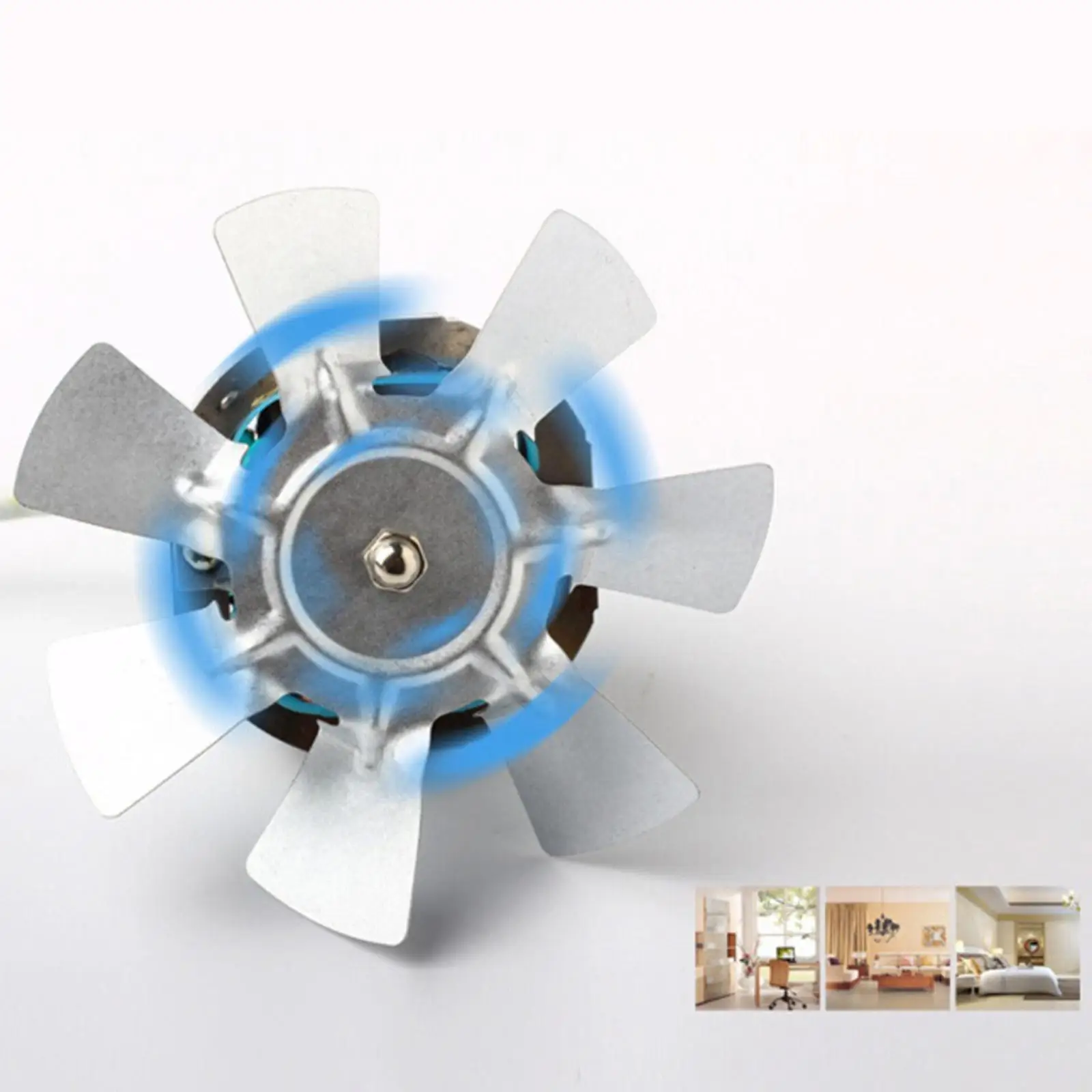 4'' Booster Fan Extractor Exhaust fan Ventilation Pipe Fan for Bathroom Toilet Kitchen Window Metal Fan