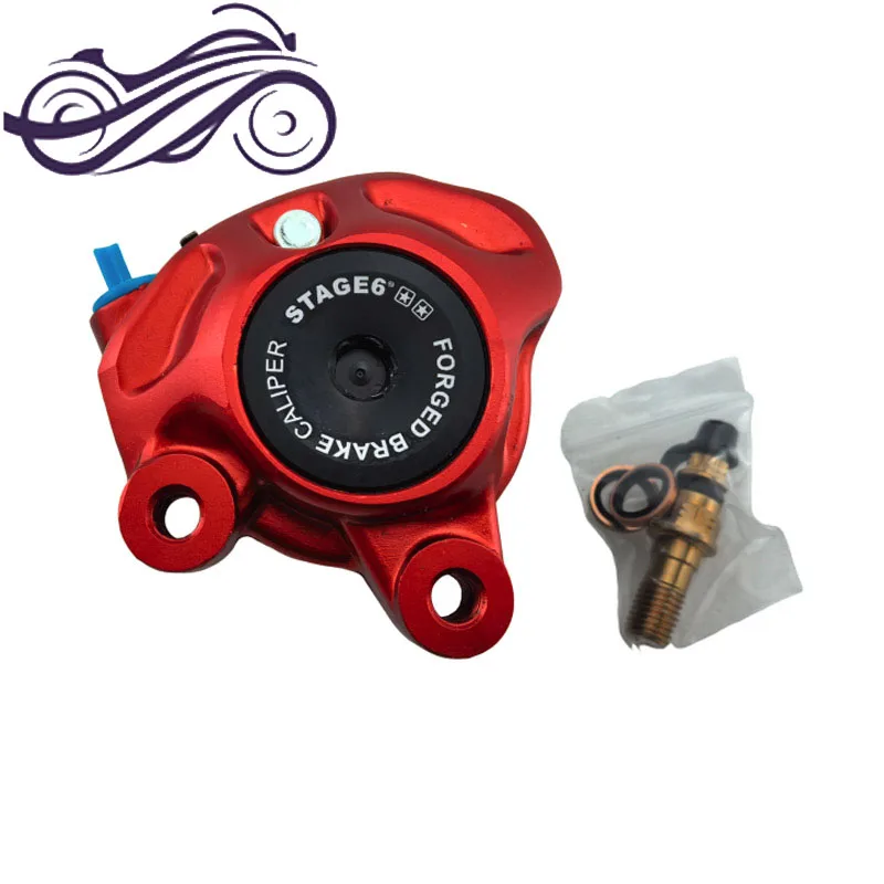 Modified brake caliper STAGE6 For Aerox motorcycle Disc brake pump RSZ BWS Zuma DIO50 AF18 AF28 ZX JOG50 90 100 3KJ brake pads