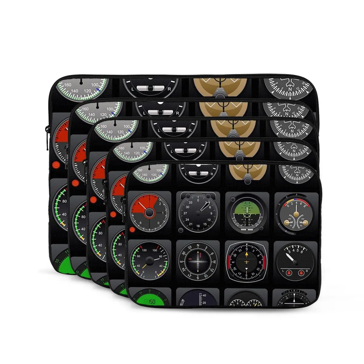 What Time Is It Flight Instruments Notebook Laptop Bag Case Pouch For Macbook Air Pro Tablet Shockproof Case Bag