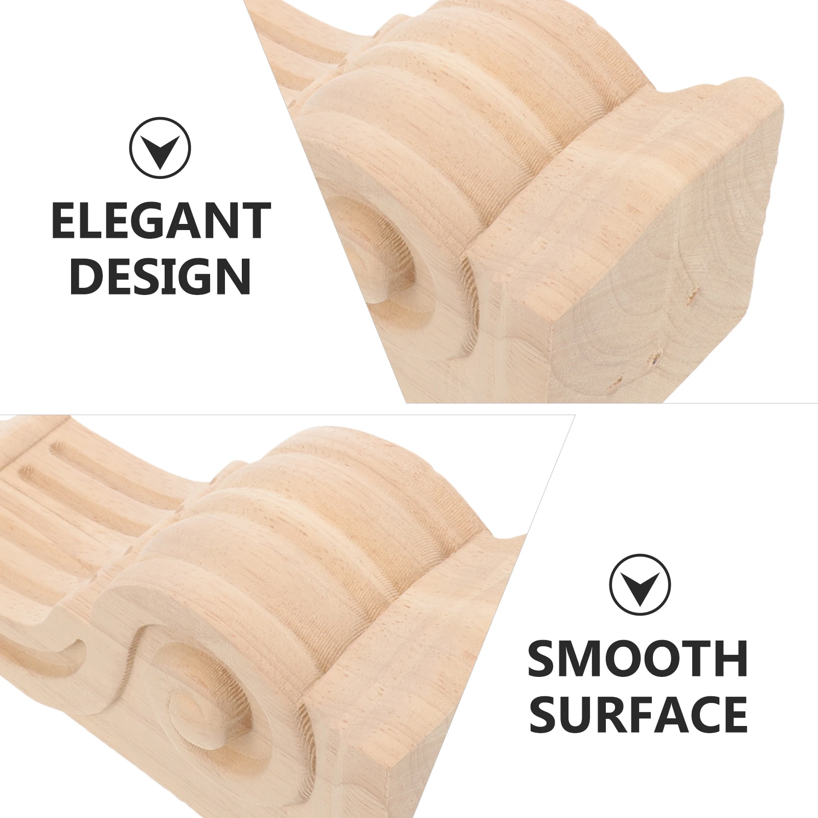 

Solid Wood Corbels Decorative Appliques Carved Trim Furniture Cabinet Onlay Molding Brackets Corner Shelf Brackets Vintage Style