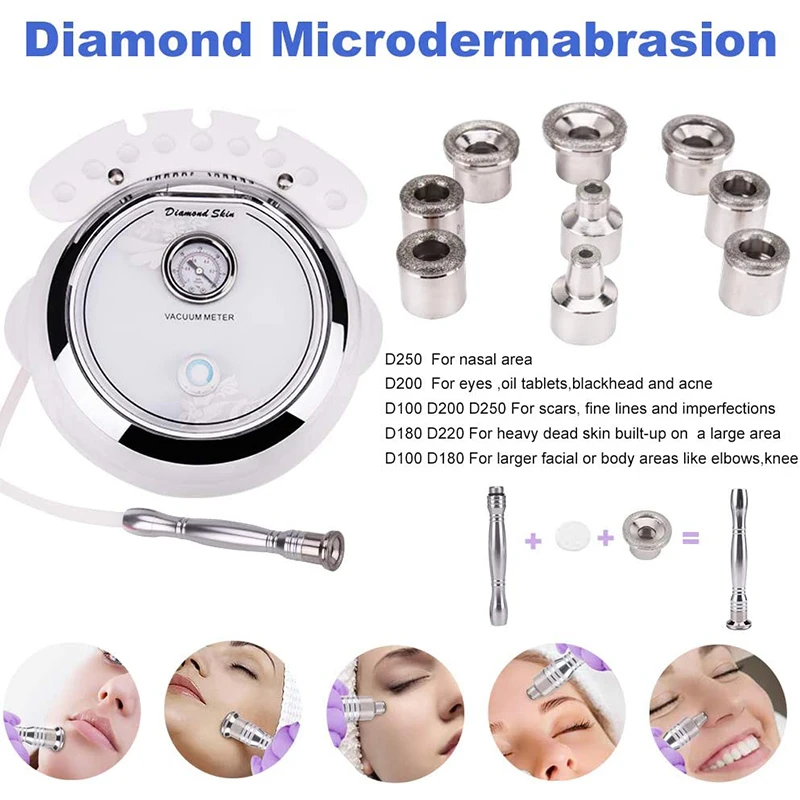 3-in-1 Vacuum Therapy Machine Blackhead Remover Microdermabrasion Skin Care Device for Deep Pore Cleansing