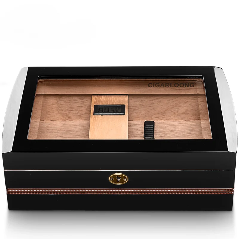 Cedar Clear Cigar Box Cigar Moisturizer Moisturizer Box Ebony Moisturizer Box