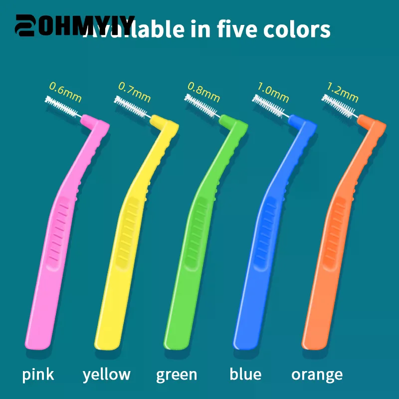 

Interdental Brushes Oral Dental Hygiene Floss Brush Flossing Head Braces For Cleaning Tooth Cleaning Tool L/I Shape Toothpick