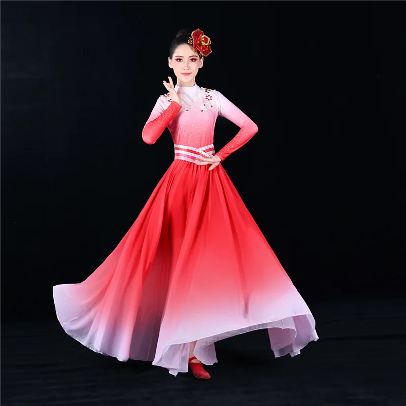 المرحلة الصينية التقليدية ازياء فستان رقص للنساء السنة الجديدة الكبار تانغ دعوى أداء Hanfu مهرجان الإناث الملابس