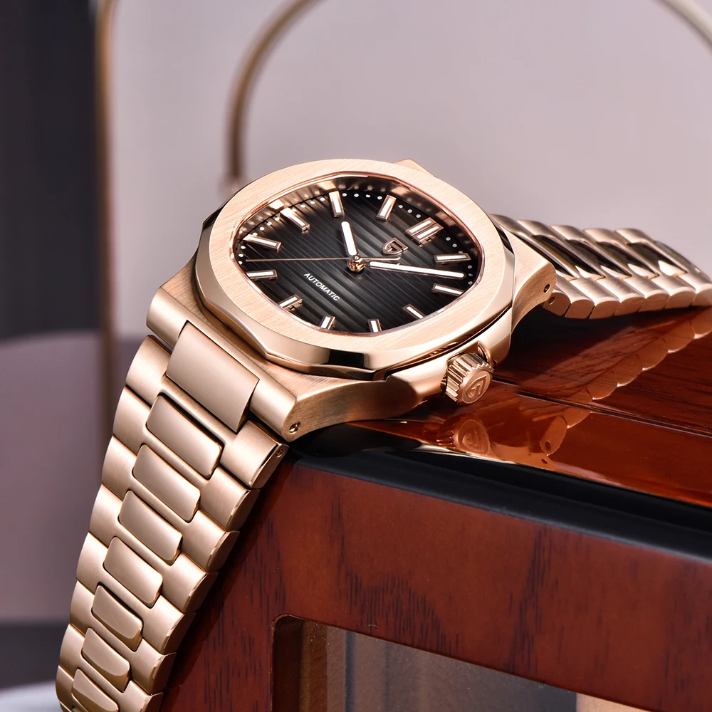 Relojes PAGANI DESIGN automáticos para hombre, reloj mecánico para hombre, Top deportivo de lujo, 100M, resistente al agua, reloj de zafiro AR, caja de regalo 2025