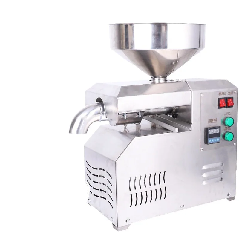 Stainless steel, commercial small and medium-sized, hot and cold double-pressed, peanut rapeseed edible oil residue oil machine