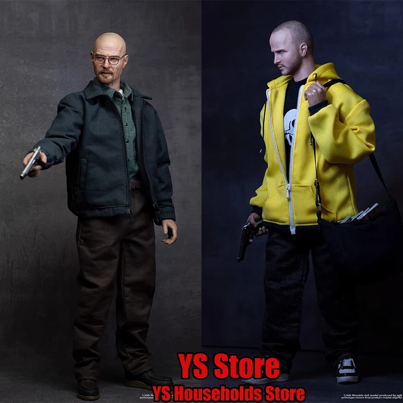 

ZGJKTOYS 1/6 Bryan Cranston Breaking Bad Role Simulation JK-003 Old White JK-004 Young Boy Delicate 12" Full Set Soldier Model