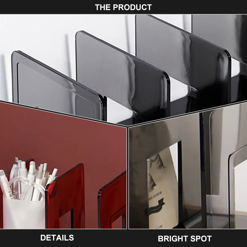 منظم رف كتب سطح المكتب العتيق لتخزين الكتب والمجلات وتوفير المساحة وعملي للاستخدام في المكتب المنزلي #6