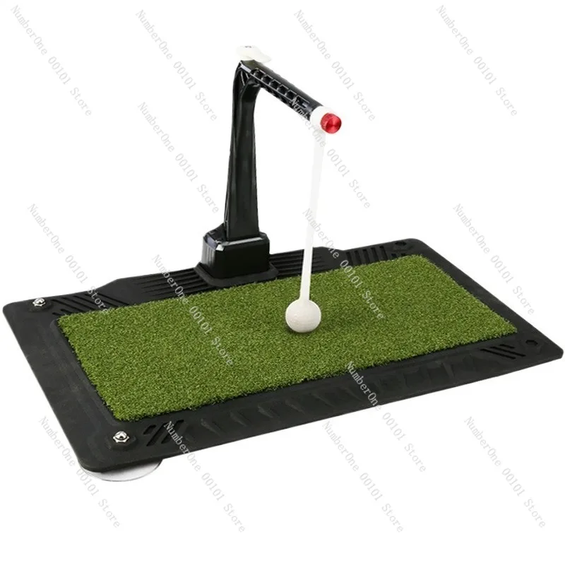 

Adjustable Height 360° Rotating Golf Swing Trainer, Indoor Impact Training Pad