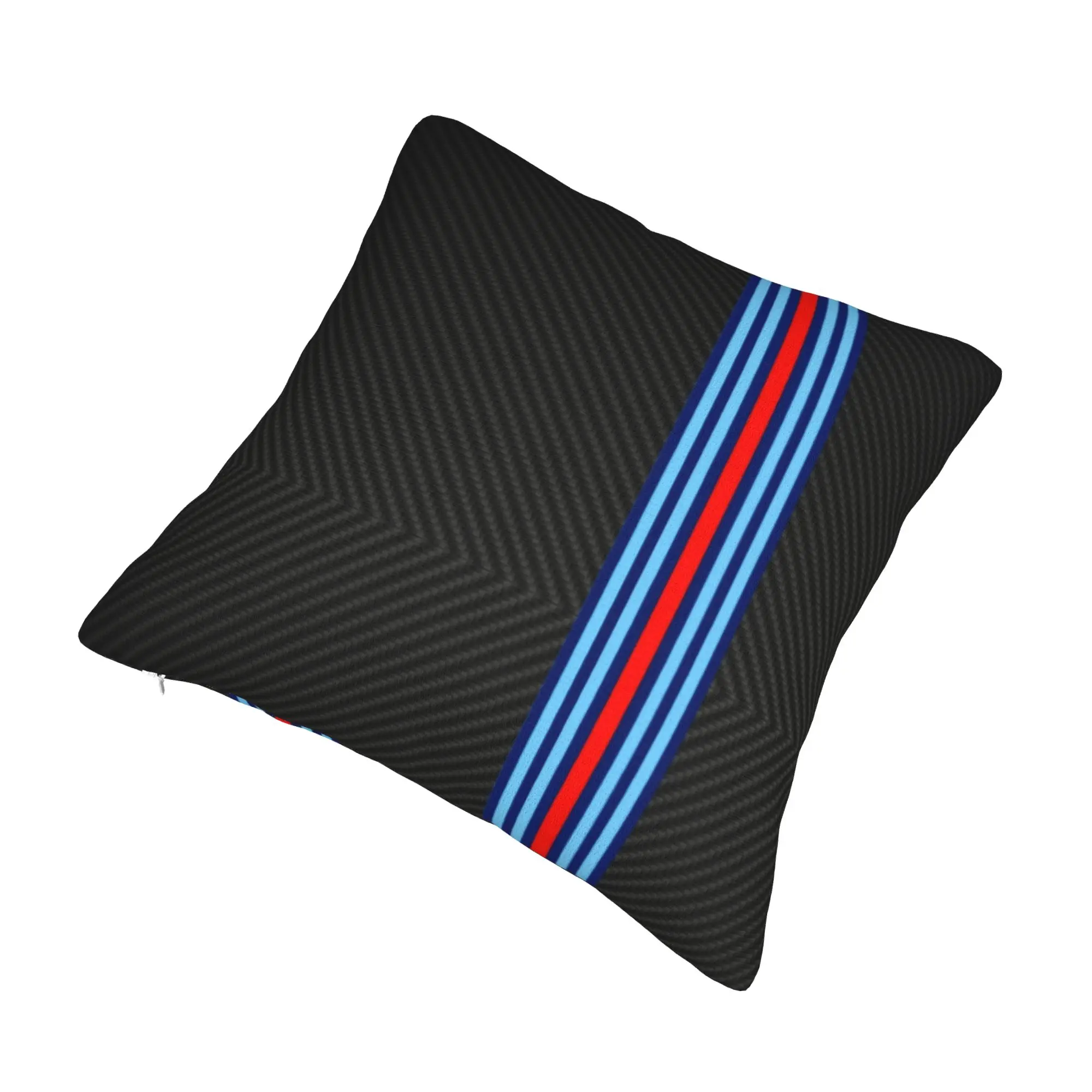Carbon Fiber Martini Stripes Pattern Modern Pillow Cover Living Room Decoration  Chair Cushion