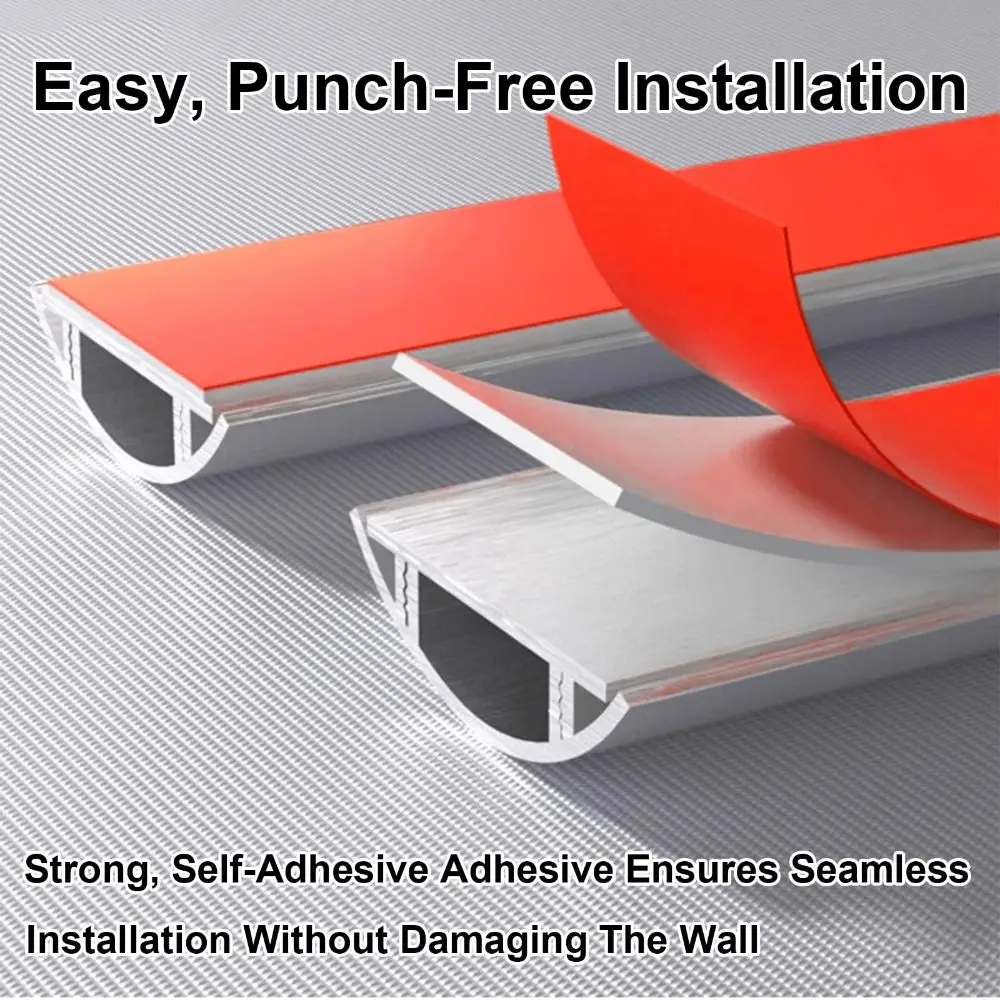 Professional Self Adhesive Floor Cord Cover 1m PVC Cable Management Trimmable Flexible Power Cord Protector Home Office